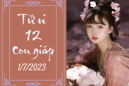 Tử vi vui 12 con giáp hôm nay ngày 1/7/2023: Dần lành mạnh, Ngọ nhạy cảm