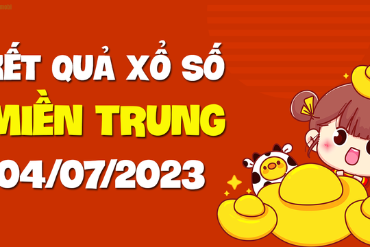 XSMT 4/7 - KQXSMT 4/7 - Xổ số miền Trung ngày 4 tháng 7 năm 2023