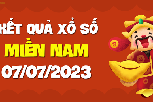 XSMN 7/7 - KQXSMN 7/7 - Xổ số miền Nam ngày 7 tháng 7 năm 2023