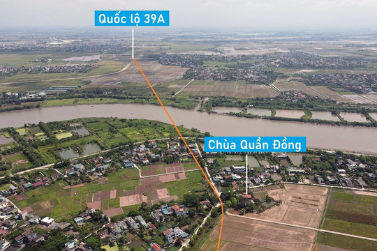 Toàn cảnh vị trí dự kiến xây cầu vượt sông Trà Lý trên đường vành đai 2 Thái Bình