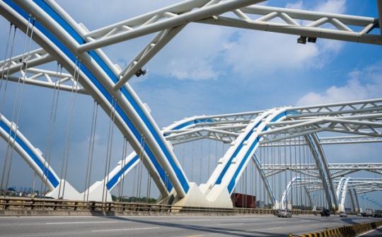 Chiêm ngưỡng cây cầu vòm thép vượt sông rộng nhất Việt Nam