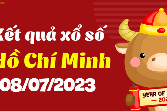 XSHCM 8/7 - Xổ số Hồ Chí Minh ngày 8 tháng 7 năm 2023