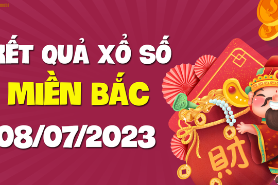 XSMB 8/7 - KQXSMB 8/7 - Xổ số miền Bắc ngày 8 tháng 7 năm 2023