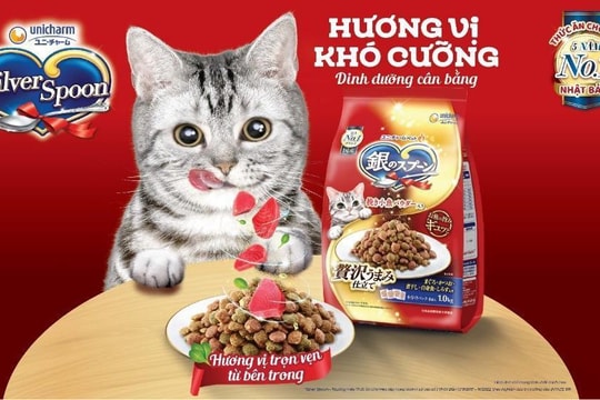 Thương hiệu thức ăn cho mèo hàng đầu Nhật Bản - Unicharm Silver Spoon đã có mặt tại Việt Nam