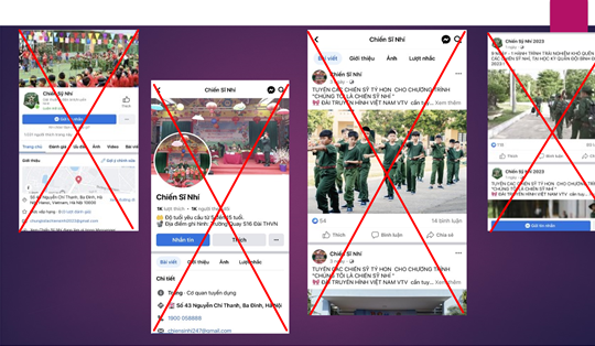 Cảnh báo trò lừa đảo đăng ký chương trình ‘Chiến sĩ nhí’ trên mạng xã hội