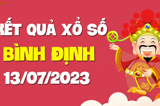 XSBDI 13/7 - Xổ số Bình Định ngày 13 tháng 7 năm 2023 