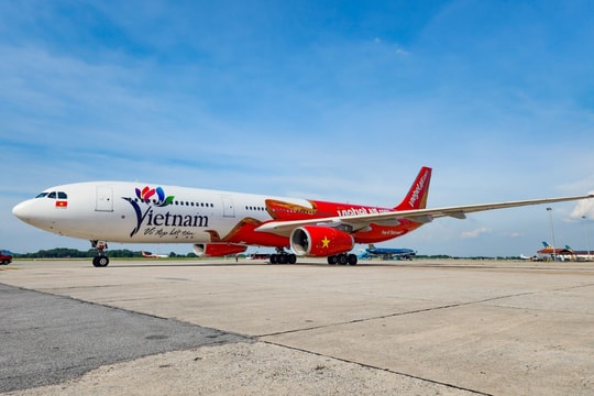 Biểu tượng Du lịch Việt Nam lên thân tàu bay lớn của Vietjet