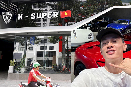 Mới khai trương hồi đầu tháng 6, showroom K-Super của Phan Công Khanh  ngay quận 1 (Tp.HCM) đang rao thuê với giá ngất ngưởng