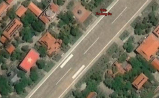 Cờ Tổ quốc trên đảo Trường Sa Lớn đã được khôi phục trên Google Maps