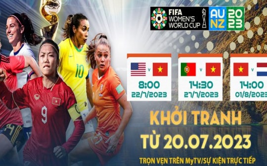 Xem trực tiếp và trọn vẹn FIFA World Cup nữ 2023 trên Truyền hình MyTV