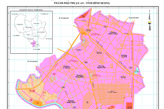 Quy hoạch TP. Thuận An 2040: Đô thị loại I, xây thêm 3 cầu kết nối TP.HCM và chuyển KCN Việt Hương, Đồng An thành khu đô thị, dịch vụ