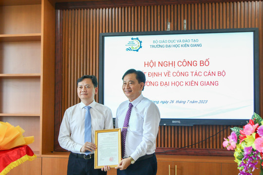 Trường Đại học Kiên Giang có tân Chủ tịch Hội đồng trường
