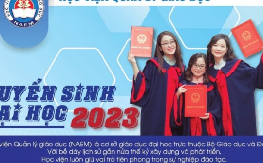 Học viện Quản lý giáo dục thông báo tuyển sinh năm học 2023