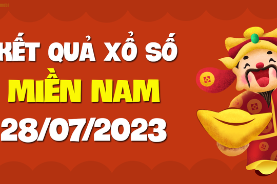 XSMN 28/7 - SXMN 28/7 - KQXSMN 28/7 - Xổ số miền Nam ngày 28 tháng 7 năm 2023