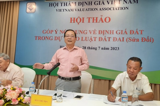Chủ tịch Hội Thẩm định giá Việt Nam: Nên loại bỏ phương pháp hệ số điều chỉnh giá đất