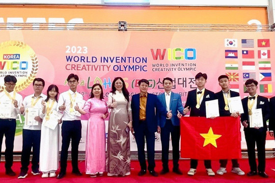 Học sinh Hoà Bình giành 2 HCV cuộc thi Olympic Phát minh và Sáng chế thế giới