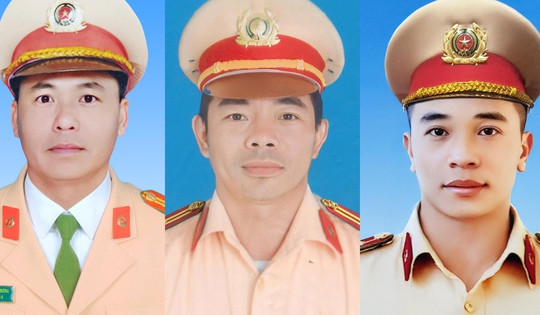 Truy thăng cấp bậc hàm cho 3 CSGT hy sinh trong vụ sạt lở đèo Bảo Lộc