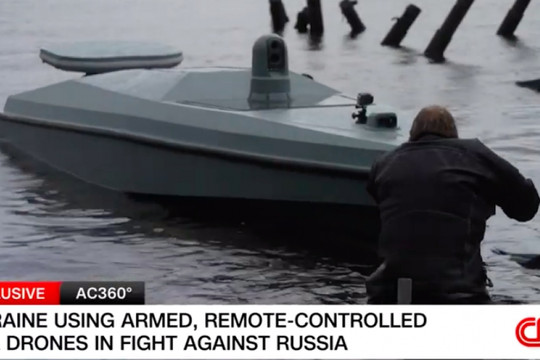 CNN phát tin về xuồng không người lái của Ukraine tấn công cầu Crimea