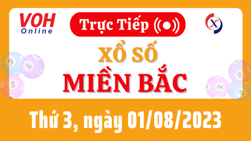 Xổ số miền Bắc hôm nay, XSMB 1/8, SXMB 1/8/2023 - Kết quả xổ số ngày 1 tháng 8