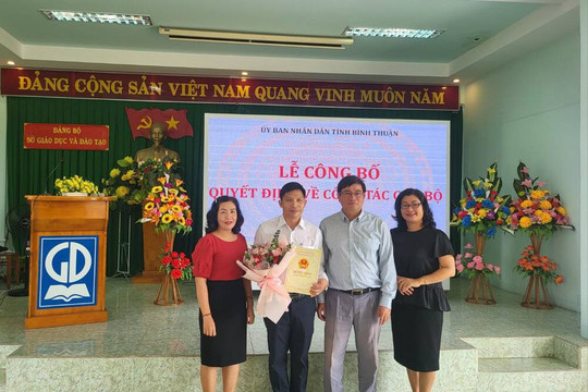 Thầy giáo Lương Văn Hà làm Phó giám đốc Sở Giáo dục Đào tạo Bình Thuận