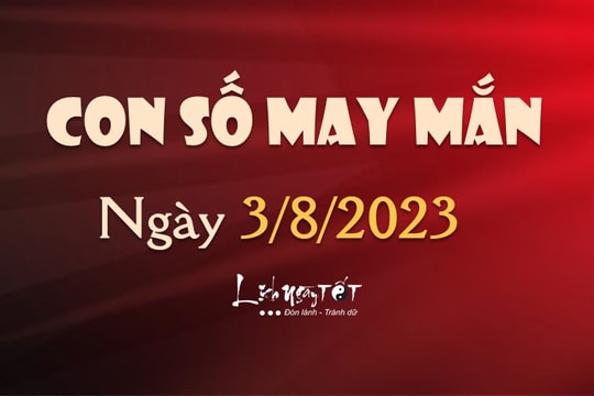 Con số may mắn hôm nay 3/8/2023 theo tuổi: Tìm số lộc cho bạn