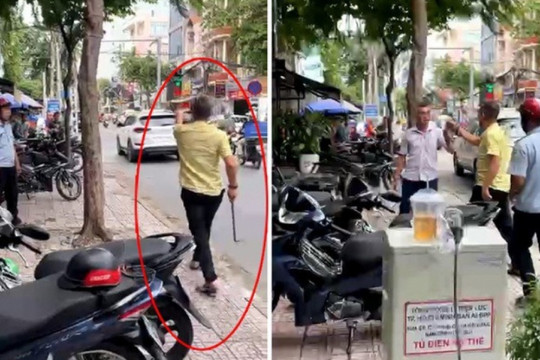 Chủ tiệm hớt tóc cầm cây sắt đuổi cán bộ phường ở Phú Nhuận