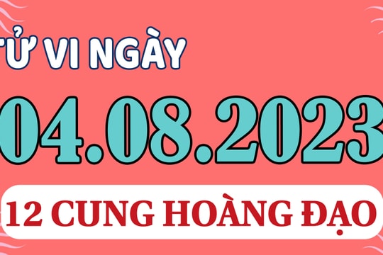 Tử vi 12 cung hoàng đạo ngày 4/8/2023: Sư Tử căng thẳng, Thiên Bình nóng nảy