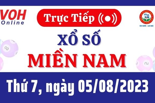 Xổ số miền Nam hôm nay, XSMN 5/8, SXMN 5/8/2023 - Kết quả xổ số ngày 5 tháng 8