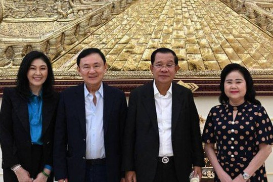 Chùm ảnh: Ông Thaksin, bà Yingluck cùng dự sinh nhật 71 của ông Hun Sen ở Campuchia