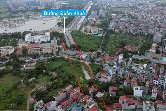 Hiện trạng dự án mở hai đường kết nối KĐT Việt Hưng với phố Ngô Gia Tự