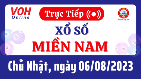 Xổ số miền Nam hôm nay, XSMN 6/8, SXMN 6/8/2023 - Kết quả xổ số ngày 6 tháng 8