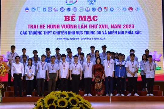 Vĩnh Phúc dẫn đầu thi học sinh giỏi tại Trại hè Hùng Vương 2023
