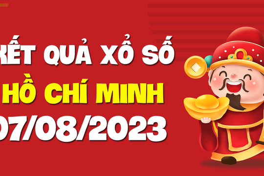 XSHCM 7/8 - Xổ số Hồ Chí Minh ngày 7 tháng 8 năm 2023 - SXHCM 7/8