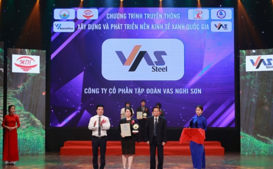 Định hướng “thép Xanh” từ ngày đầu thành lập, VAS được vinh danh Tập đoàn sản xuất hàng đầu vì môi trường