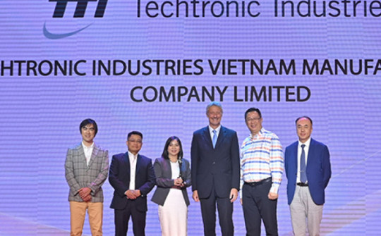 Techtronic Industries Việt Nam vinh dự nhận giải thưởng “Nơi làm việc tốt nhất Châu Á năm 2023”