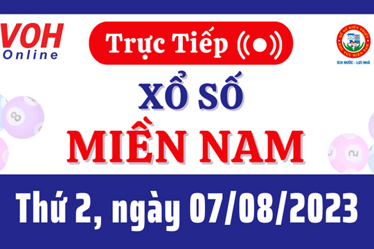 Xổ số miền Nam hôm nay, XSMN 7/8, SXMN 7/8/2023 - Kết quả xổ số ngày 7 tháng 8