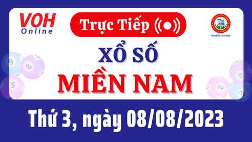 Xổ số miền Nam hôm nay, XSMN 8/8, SXMN 8/8/2023 - Kết quả xổ số ngày 8 tháng 8