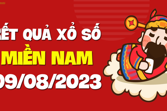 XSMN 9/8 - SXMN 9/8 - KQXSMN 9/8 - Xổ số miền Nam ngày 9 tháng 8 năm 2023