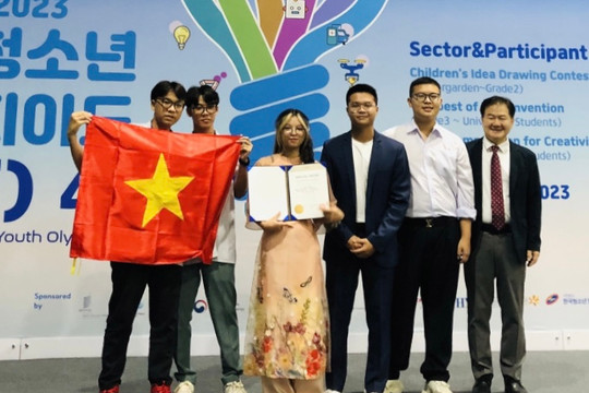 Học sinh Quảng Ninh giành Huy chương vàng khoa học quốc tế Hàn Quốc