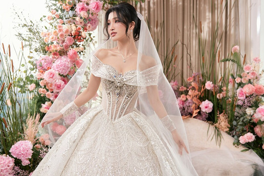 Chiêm ngưỡng vẻ đẹp lộng lẫy của Á hậu Phương Nhi khi diện váy cưới