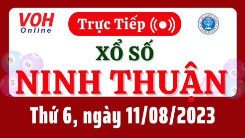 XSNT 11/8 - Kết quả xổ số Ninh Thuận hôm nay thứ 6 ngày 11/8/2023