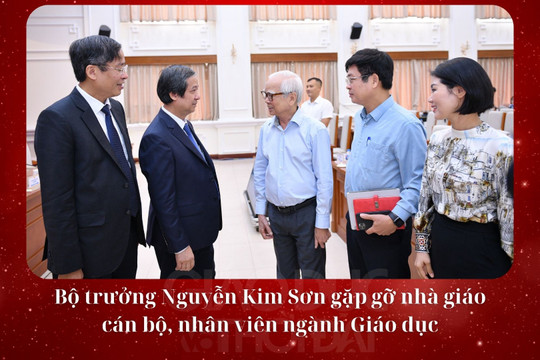 Bộ trưởng Nguyễn Kim Sơn gặp gỡ nhà giáo, cán bộ, nhân viên ngành Giáo dục