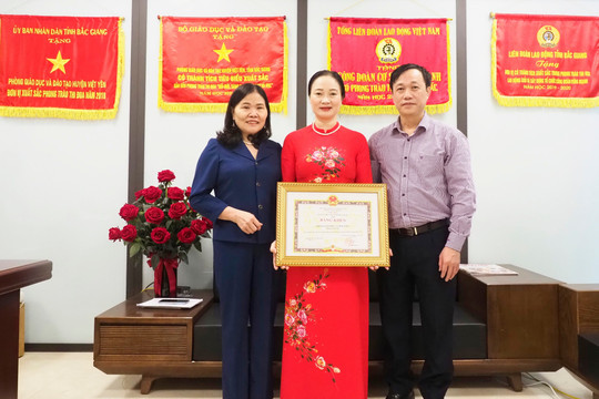 Nhiều tập thể, cá nhân ngành giáo dục Bắc Giang được Bộ trưởng tặng Bằng khen