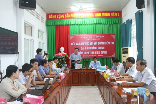 Những kết quả trong công tác cải cách hành chính của Sở GD&ĐT tỉnh Kiên Giang