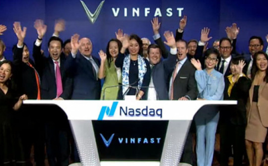 Vốn hóa của VinFast tăng vọt thêm hơn 60 tỷ USD sau phiên chào sàn tại Mỹ