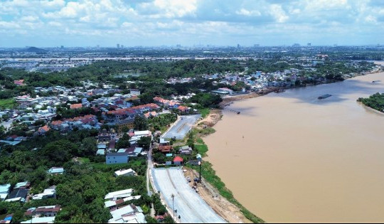 Toàn cảnh đường ven sông Đồng Nai hơn nghìn tỷ đang thi công