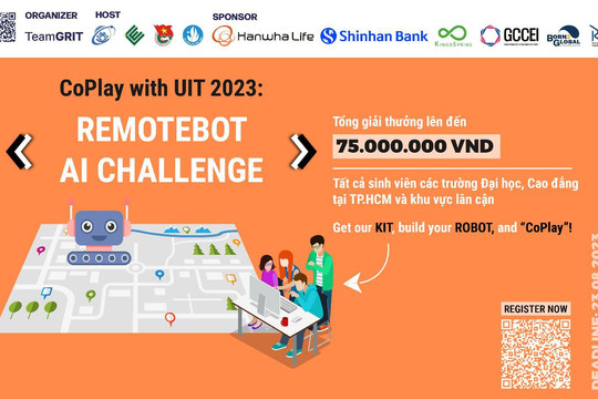 Cuộc thi Điều khiển robot với giải thưởng hấp dẫn lên đến 75 triệu đồng
