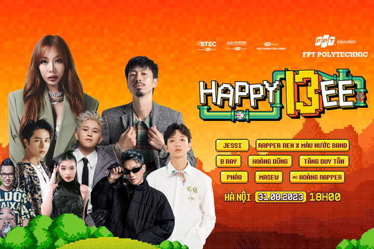 Happy Bee 13 đổ bộ Hà Nội cùng dàn line-up cực xịn: chị đại Kpop Jessi, Đen, Hoàng Dũng, B Ray, Masew…