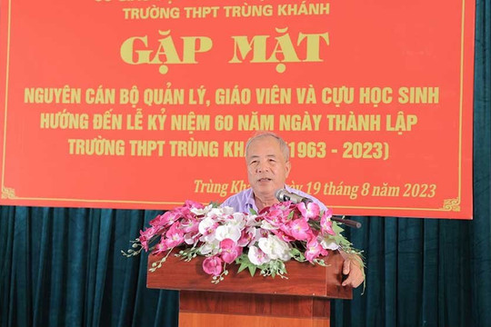 Hướng tới Kỷ niệm 60 năm ngày thành lập Trường THPT Trùng Khánh