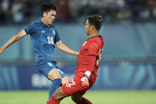 Video bóng đá U23 Thái Lan - U23 Campuchia: Thế trận giằng co, bỏ lỡ đối mặt (U23 Đông Nam Á)